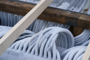 It's important to insulate exposed pipes to prevent pipe bursts.